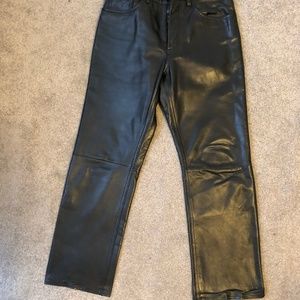 Black Leather Pants